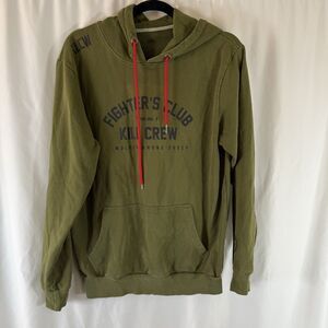 Kill Crew Hoodie Men's Medium Green Fight Club Drawstring Pockets